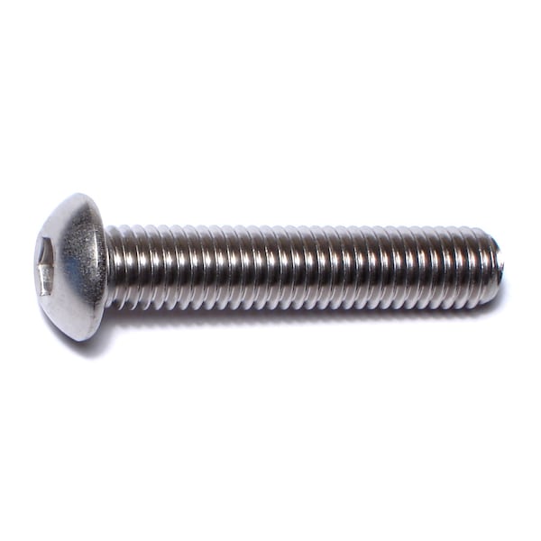 Midwest Fastener M8-1.25 Socket Head Cap Screw, Button, Plain Stainless Steel, 40 mm Length, 4 PK 75583 - main